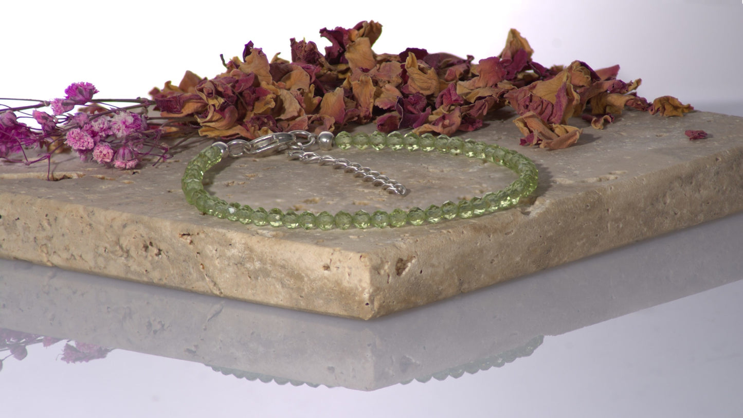 Peridot bracelet