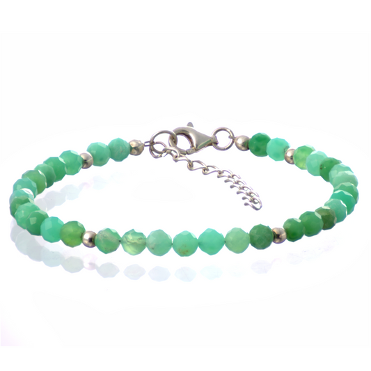 Chrysoprase bracelet